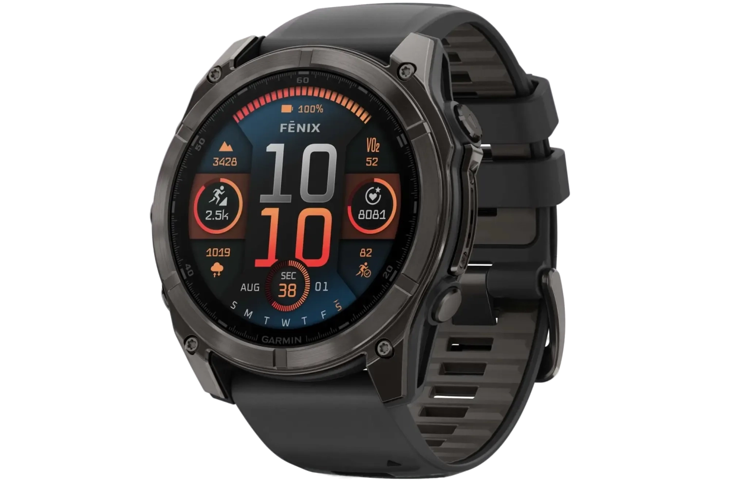 Montre connectée avec écran couleur et notifications numériques.