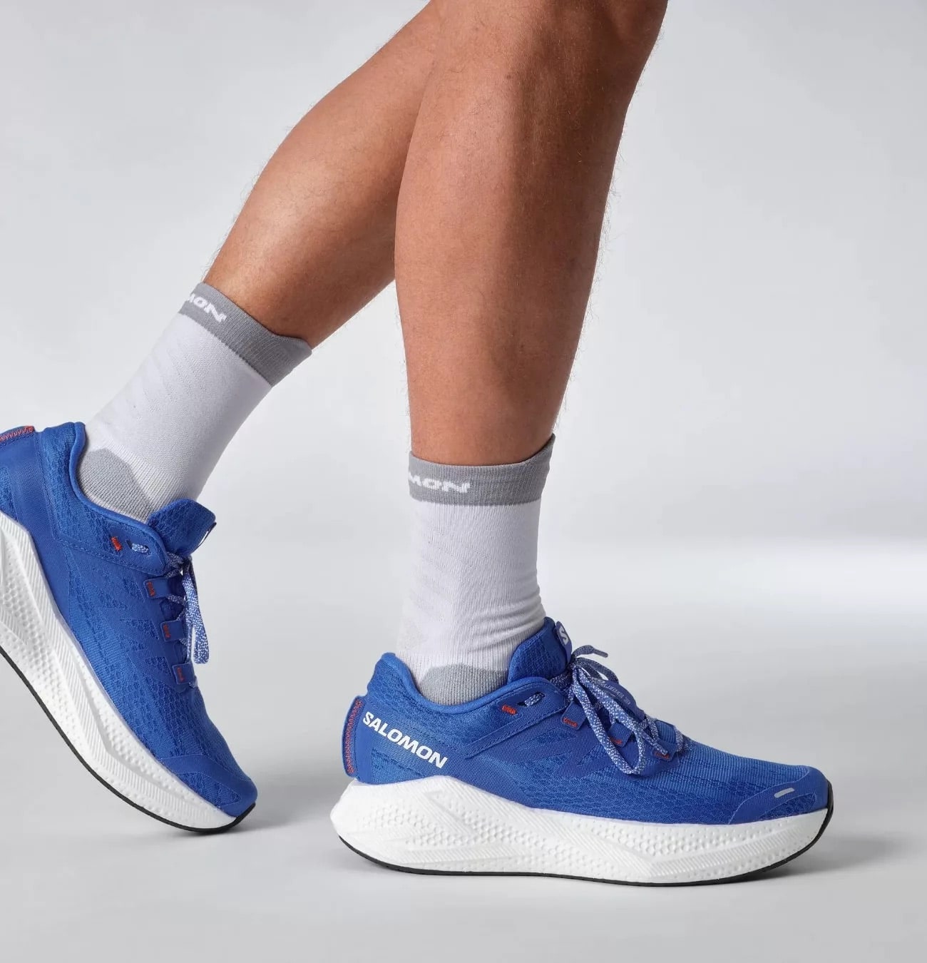 Chaussures de course bleues Salomon