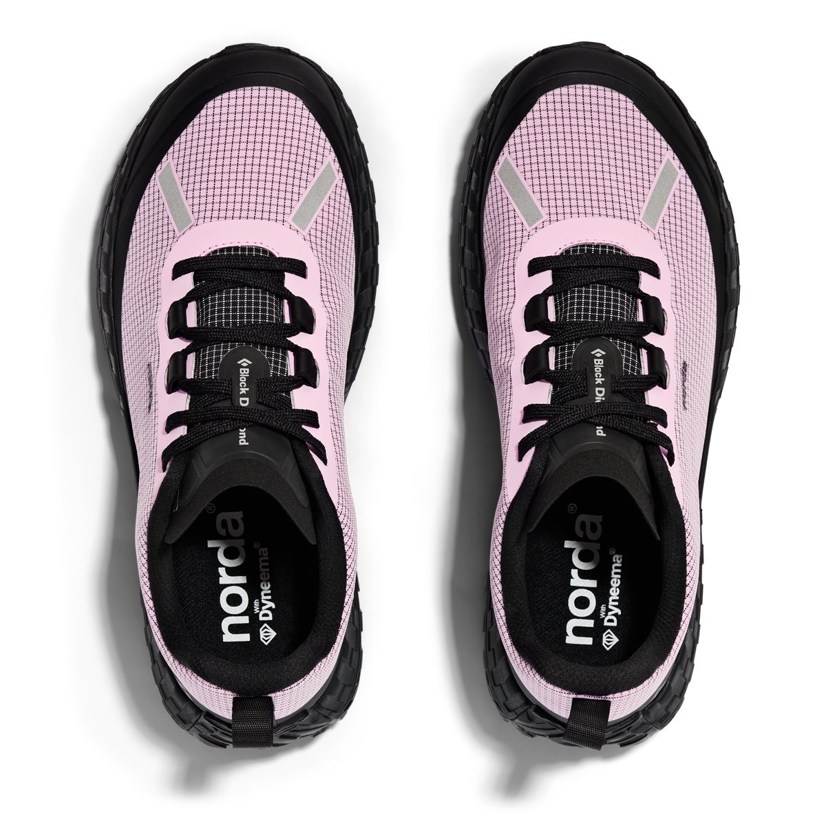 norda 000 coloris Kunzite vue de dessus, tige sans coutures en Dyneema