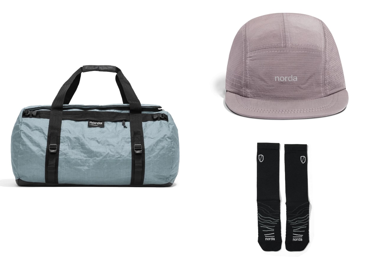 Sac de sport, casquette et chaussettes Norda