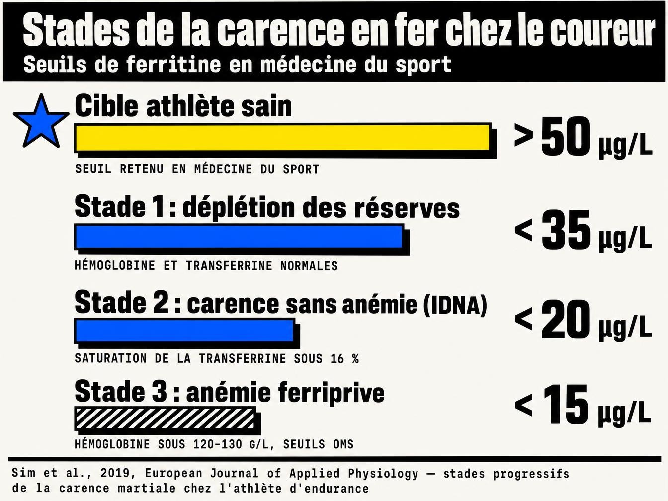 Ferritine : quel taux viser quand on court régulièrement
