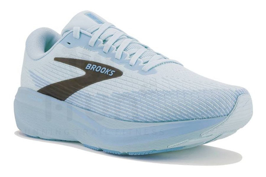 Brooks Ghost AMP, chaussure de running vue de trois quarts