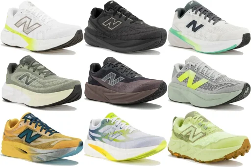 Grille de neuf chaussures de course New Balance