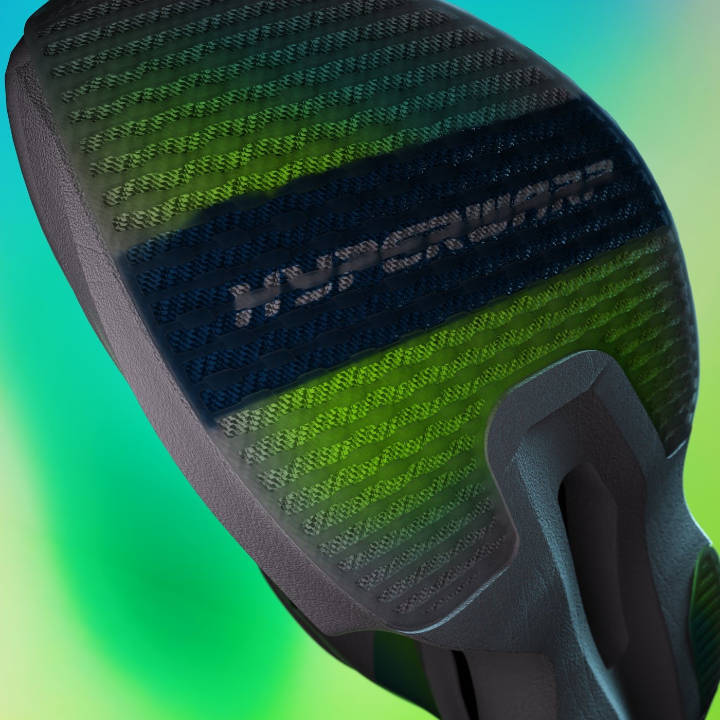 Mousse Mizuno Enerzy XP+ de la Hyperwarp Pure 2, vue en coupe de la semelle intermédiaire